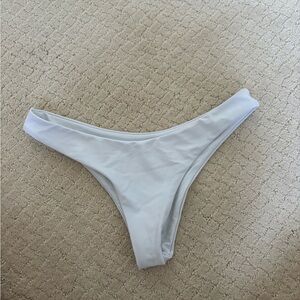 White cheeky Bikini Bottom